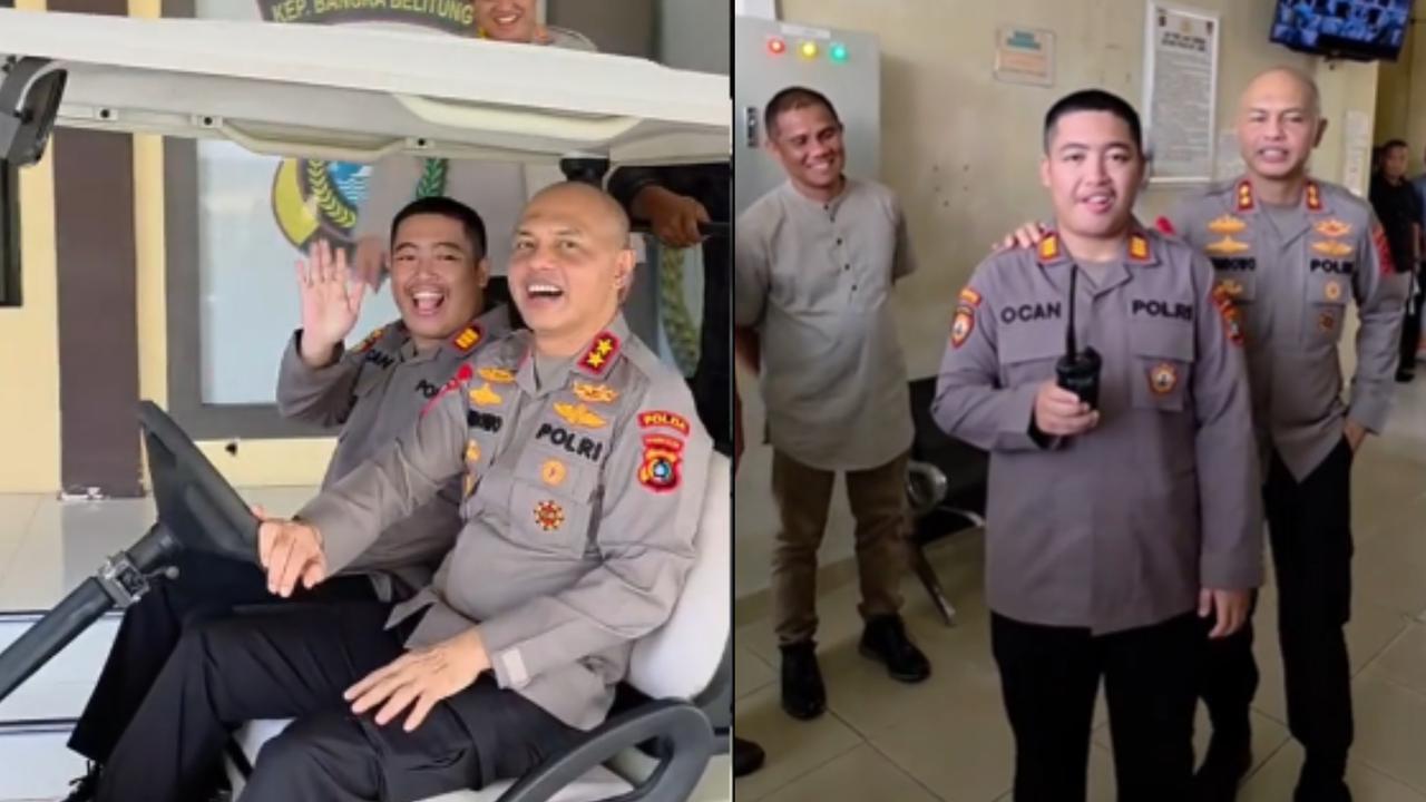 Keren Ocan Anak Disabilitas Berseragam Polisi Pangkat AKP Diajak Jalan-jalan Jenderal Polri di Markas