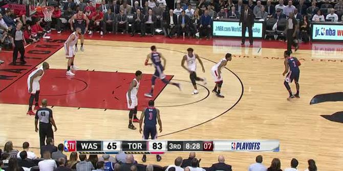 VIDEO : Cuplikan Pertandingan Playoffs NBA, Raptors 130 vs Wizards 119