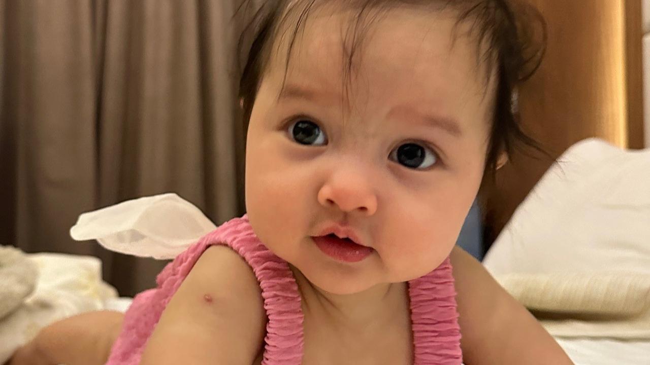 Potret Baby Launa Anak Sabrina Anggraini dan Belva Devara dengan Berbagai Gaya Rambut