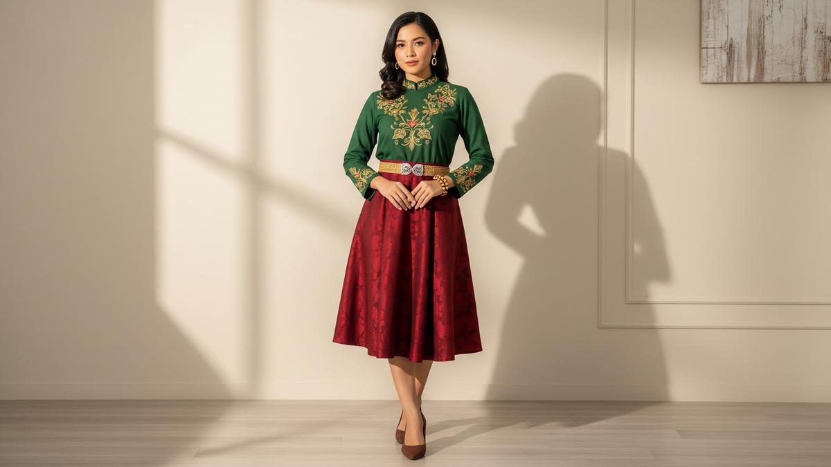 10 Inspirasi Outfit Natal Bernuansa Nusantara, Cocok untuk Ibadah di Gereja