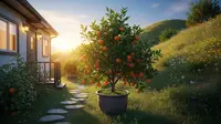 10 Pohon Buah yang Cocok Ditanam di Samping Rumah yang Sempit Tanpa Ganggu Tetangga