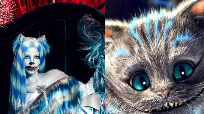 Halloween Belum Berakhir, Gaya Totalitas Barbara Palvin Cosplay ala Karakter Kucing Alice In The Wonderland