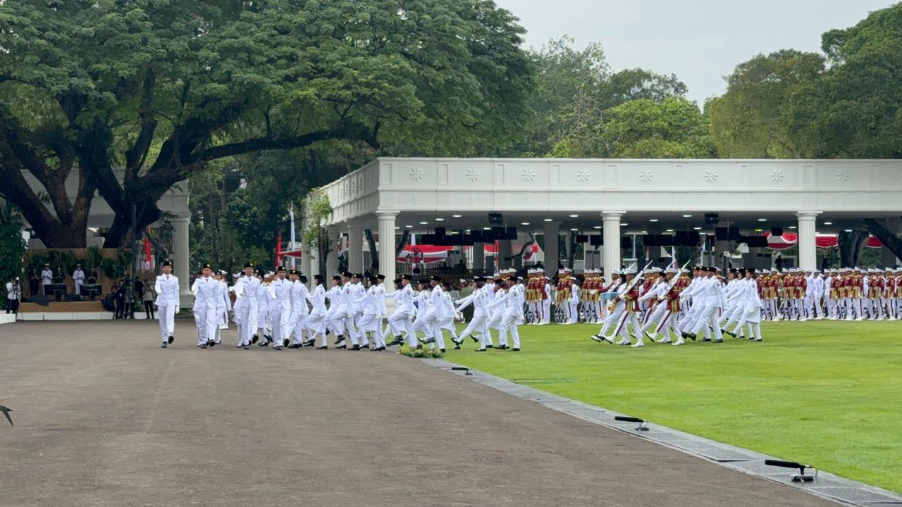 Gladi Bersih Paskibraka, Ada 17 Tembakan Meriam saat Pengibaran Bendera 17 Agustus HUT ke-80 RI di Istana Negara
