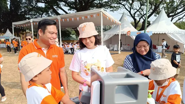 Cuci tangan bersama anak-anak yang merupakan bagian dari Kegiatan edukasi tentang kebersihan Guardiancares Kids Carnival pada Minggu kemarin (Foto: Dok Guardian)