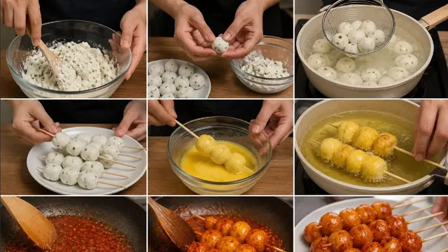 Membuat Cilor Kenyal Pedas Manis