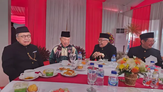 Tokoh Betawi seperti Fauzi Bowo, Eddie Marzuki Nalapraya, dan Marullah Matali ikut hadir di acara Lebaran Betawi 2023.