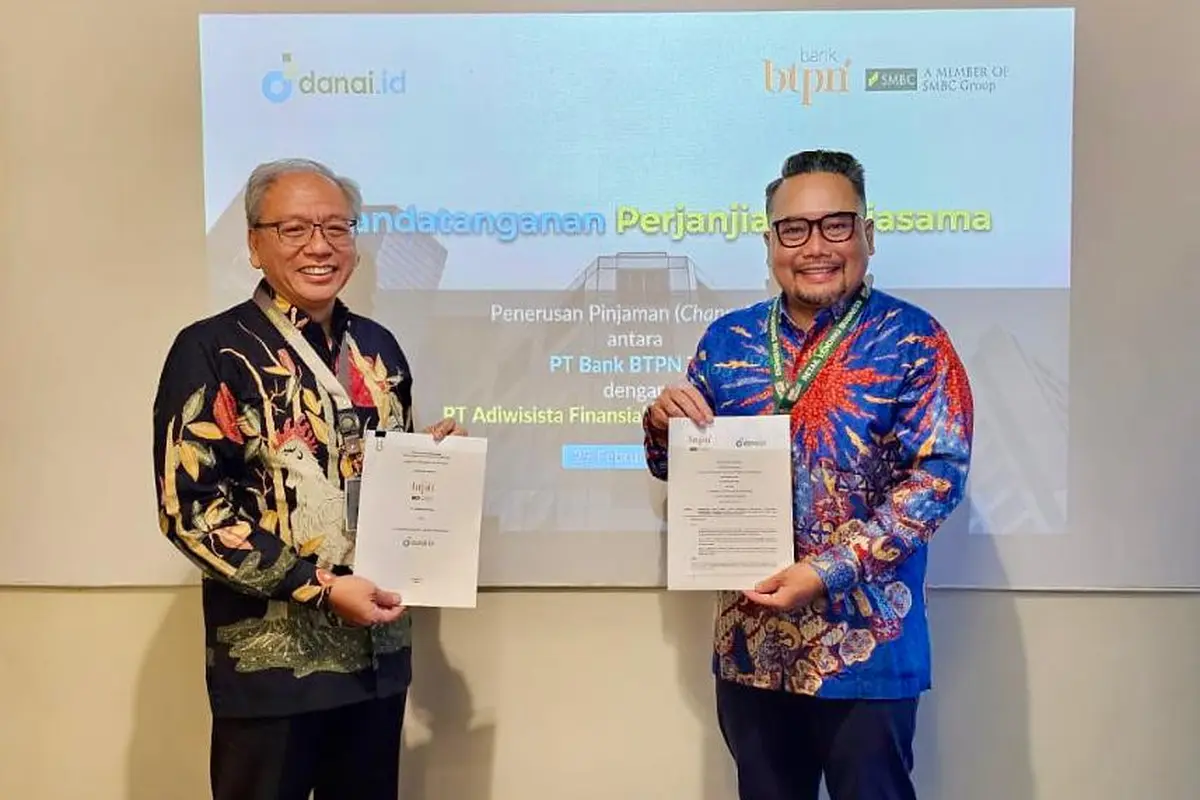 PT Bank BTPN Tbk dan fintech lending Danai.id menjalin kerja sama channeling atau penerusan kredit.