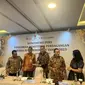 Konferensi pers peresmian penutupan perdagangan BEI Tahun 2023, Jumat (29/12/2023). (Foto: Liputan6.com/Elga N)