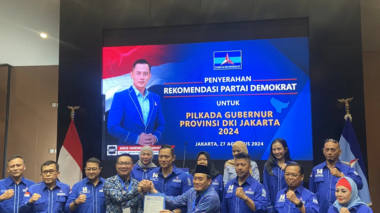 Partai Demokrat secara resmi memberikan dukungan persyaratan pemilihan kepala daerah (Pilkada) 2024 atau B1KWK ke tiga wilayah, Jawa Barat, Jawa Tengah dan Jakarta.