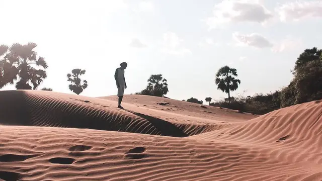 Indahnya Pantai Oetune di NTT, disebut mirip Gurun Pasir di Mesir.