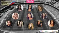 WAG's Series 11 Formasi WAGS Piala Dunia 2018 (Bola.com/Adreanus Titus)