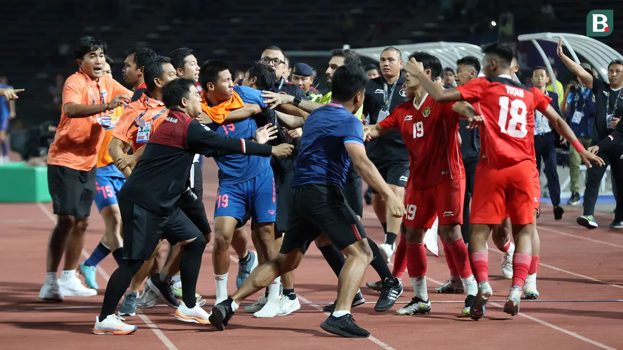 Kericuhan Final SEA Games 2023 Antara Timnas Indonesia U-22 Vs Timnas Thailand U-22