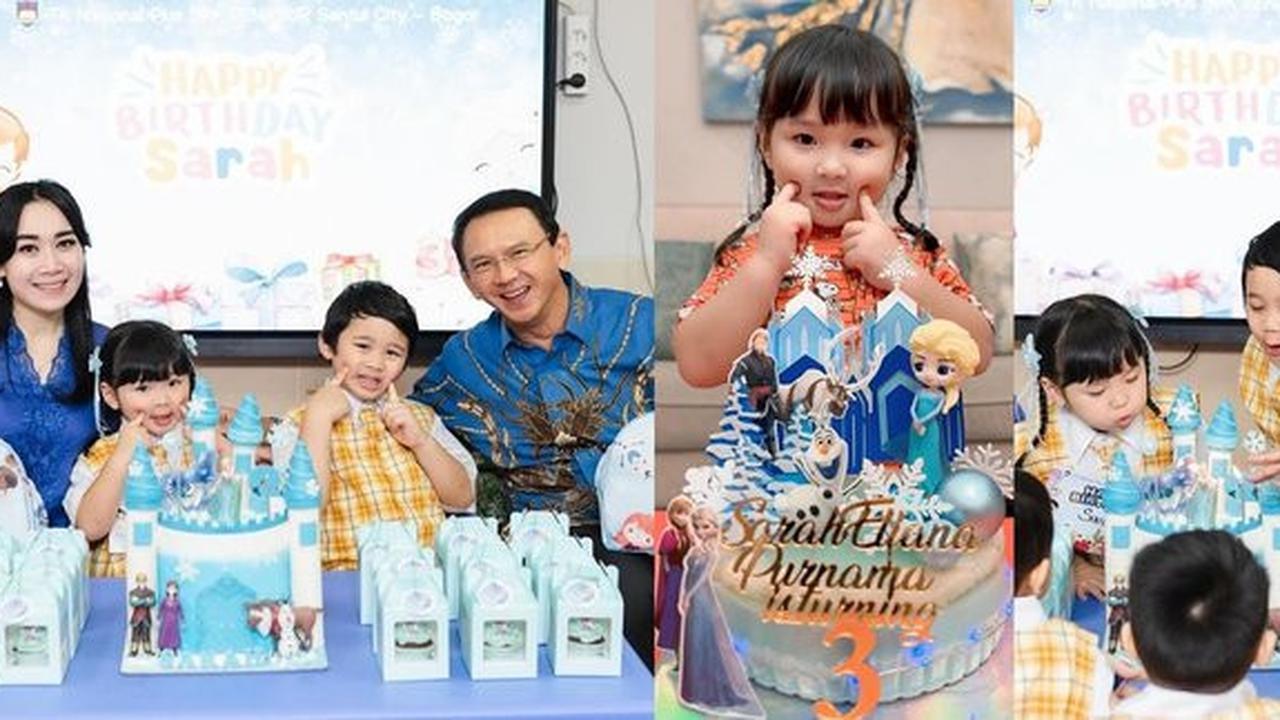 Potret Perayaan Ulang Tahun Sarah, Anak Ahok, dan Puput yang ke-3, Adakan Pesta Bersama Teman-teman di Sekolah