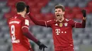 Pada tahun lalu, pengumapan terbanyak dalam setahun jatuh kepada Thomas Muller . Seperti yang diketahui, gelandang gaek Bavaria tersebut menghabiskan hampir seluruh karier profesionalnya sebagai pesepak bola bersama Bayern Munchen. (AFP/Christof Stache)