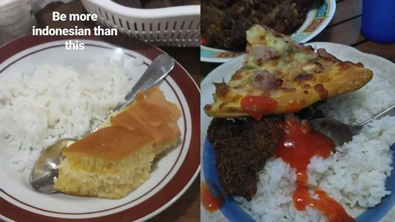 6 Potret Campuran Makanan Bikin Kenyang Ini Enggak Habis Pikir