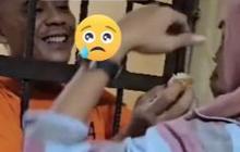 Cerita Istri Ngidam Disuapi Suami, Penuh Haru saat Disuapi Terhalang Jeruji Besi