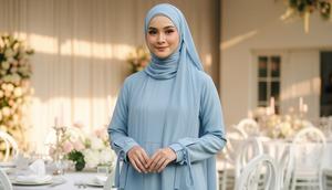 Warna Gamis Syar'i yang Membuat Wajah Terlihat Cerah Foto: Gemini
