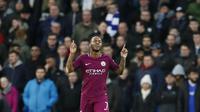 4. Raheem Sterling (Manchester City) - 15 Gol (1 Penalti). (AP/Kirsty Wigglesworth)