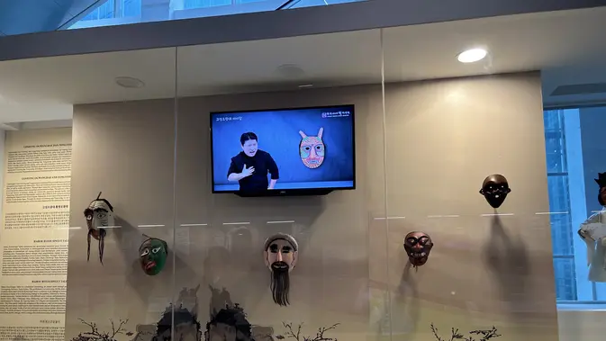 Koleksi Topeng Tradisional Korea Selatan (Dok: Liputan6/Nasywa Fakhirah)