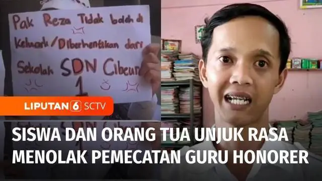 Para siswa dan orang tua di Sekolah Dasar Negeri Cibeureum 1, Kota Bogor, Jawa Barat, berunjuk rasa menolak pemecatan seorang guru honorer. Demonstrasi berujung isak tangis kebahagiaan dan sujud syukur usai permohonan dikabulkan.