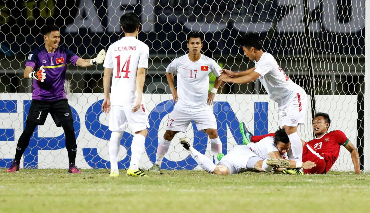 Timnas Vietnam menghuni peringkat ke-17 dalam daftar yang dikeluarkan AFC dengan raihan 27.426 poin. (Bola.com/Peksi Cahyo)