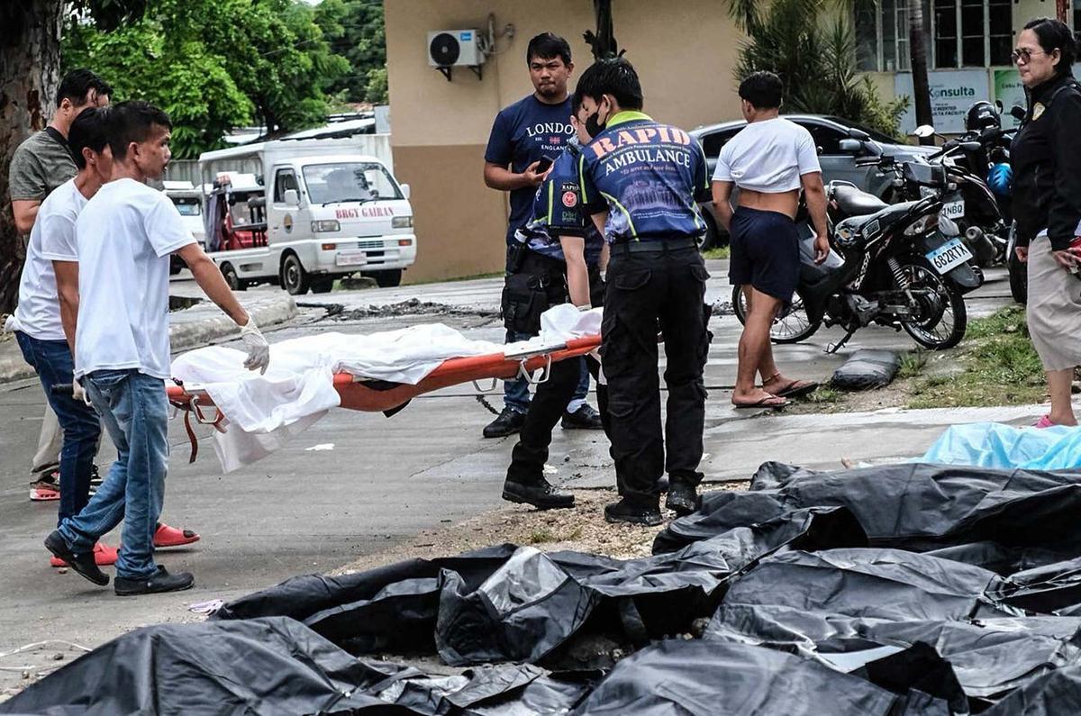 FOTO: Gempa Dahsyat Guncang Filipina Tengah, Puluhan Warga Tewas