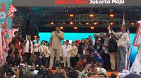 Politikus Partai Gerindra Maruarar Sirait ikut berorasi dalam kampanye akbar Cagub-Cawagub Jakarta nomor urut 1 Ridwan Kamil-Suswono (RIDO) di Lapangan Banteng, Jakarta Pusat, Sabtu (23/11/2024). (Liputan6.com/Winda Nelfira)