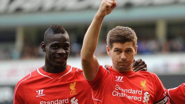 Mario Balotelli dan Steven Gerrard