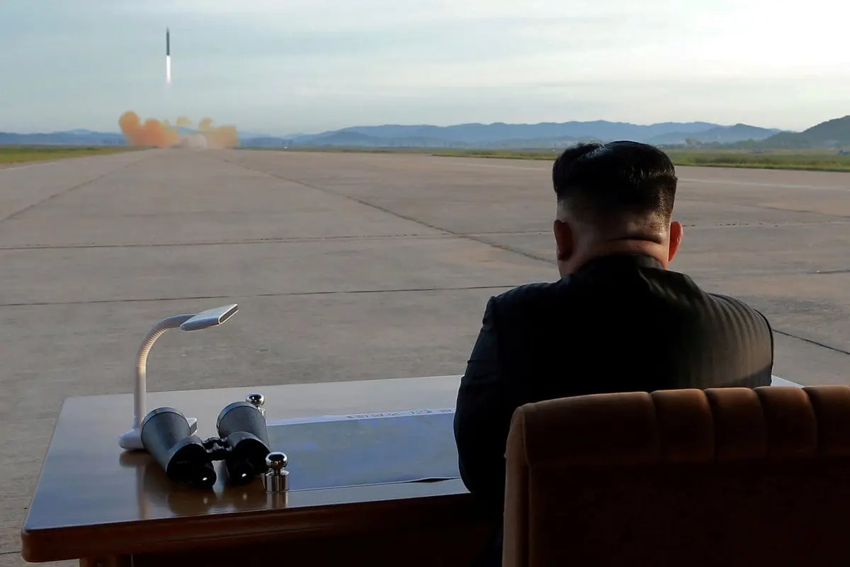 Ilustrasi uji coba misil Korea Utara (AP/KCNA)