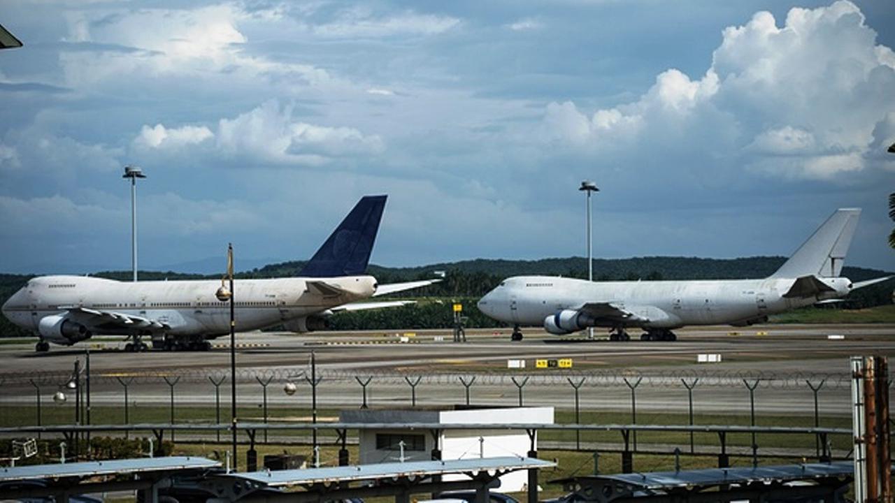 Tiga pesawat jumbo ditelantarkan di Bandara Kuala Lumpur