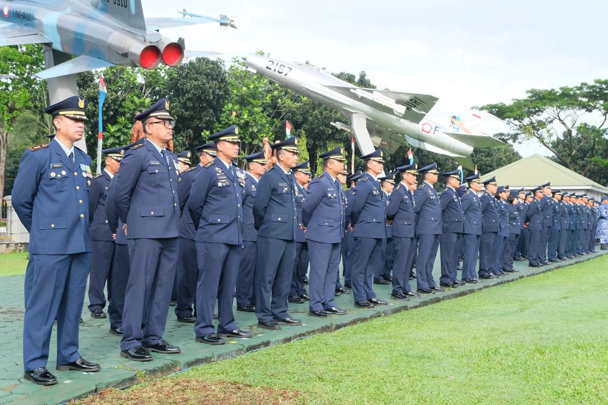 FOTO: Upacara HUT Ke 80 TNI AU Digelar di Makoopsudnas
