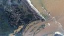 Foto satelit menunjukkan pemandangan umum Mananjary, Madagaskar setelah Topan Batsirai, pada Rabu, 7 Februari 2022. Topan Batsirai menghantam kawasan Madagaskar, MInggu (6/2/2022) malam. (Satellite image ©2022 Maxar Technologies via AP)