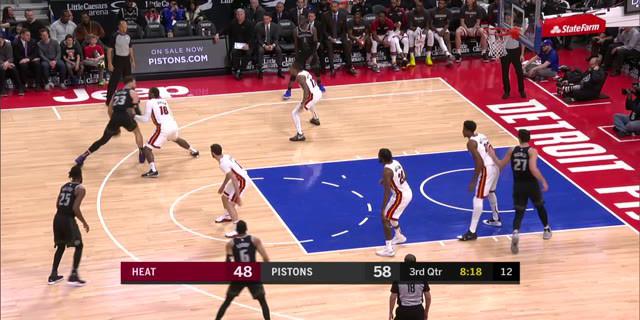 Cuplikan Pertandingan NBA : Pistons 98 vs Heat 93
