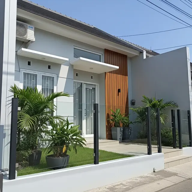 Model Pagar Rumah Kecil Depan Teras