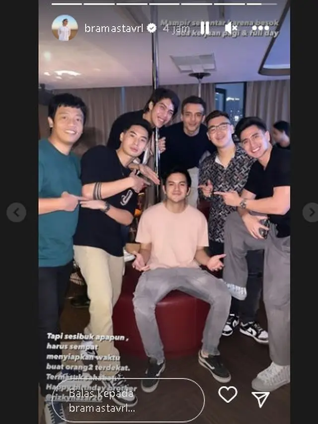 Perayaan ulang tahun Rizky Nazar ke 27 (Foto: bramastavrl)