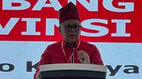 Sekretaris Jenderal PDIP Hasto Kristiyanto dalam pidatonya pada pembukaan Konferda PDIP Provinsi Jambi. (Foto: Tim Media DPP PDIP).