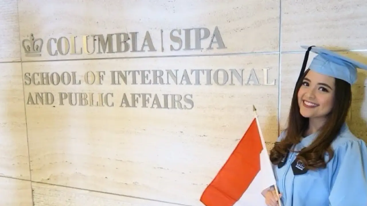 Tasya Kamila saat lulus dari Columbia University. [@tasyakamila]
