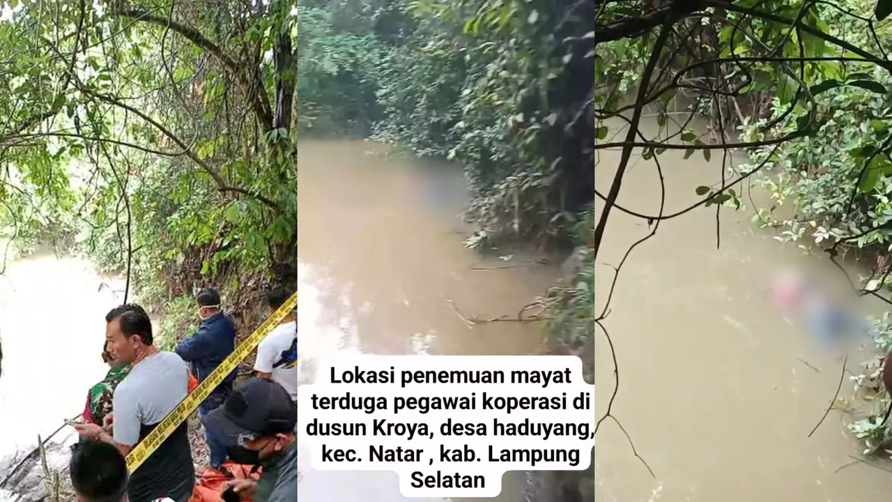 Penemuan mayat di sungai Lampung Timur