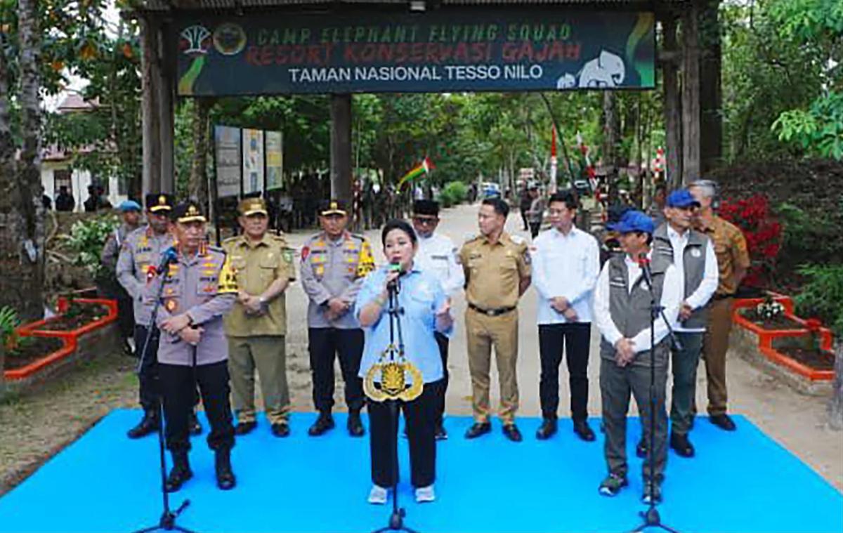FOTO: Kapolri dan Ketua Komisi IV DPR Tinjau Pemulihan Tesso Nilo untuk Konservasi Gajah