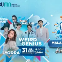 Malam ini! Jangan lewatkan malam pengundian BritAma FSTVL Kedua dari BRI pesta hiburan penuh kolaborasi dari Lyodra-Weird Genius