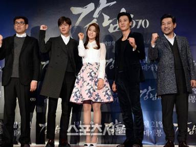 Premier Lee Min Ho bertajuk Gangnam Blues atau Gangnam 1970 dihadiri sederet artis ternama di Korea Selatan. (Istimewa)