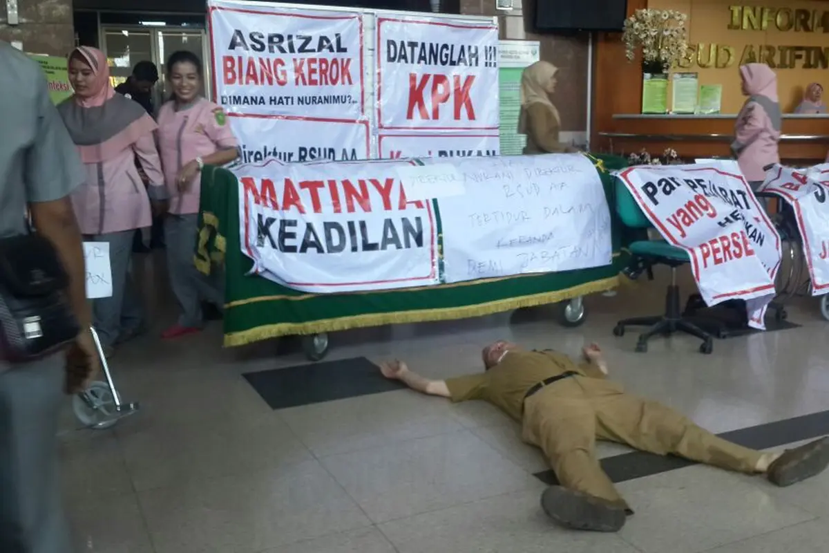 Aksi Mogok Kerja Tenaga Medis RSUD Pekanbaru