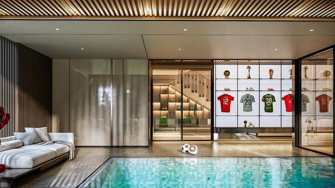 Luas dan Mewah, Desain Rumah Baru Pratama Arhan ada  Kolam renang dan Ruang Gym