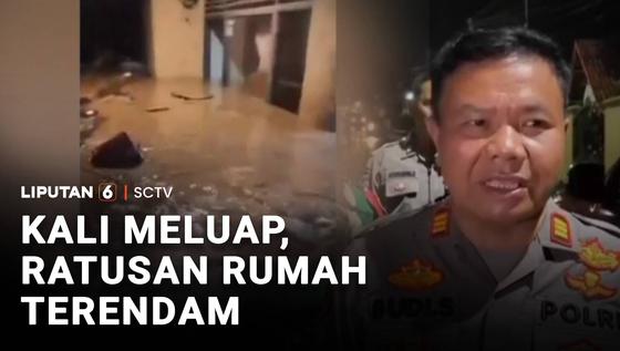 Kali Meluap, Ratusan Rumah di Bogor Kebanjiran