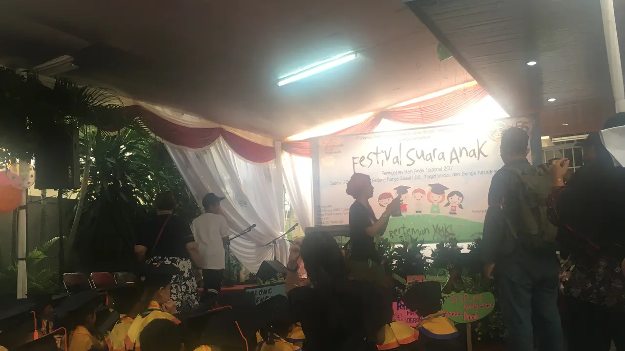 Kegiatan Suara Anak Nasional dengan tema 'Berteman, Yuk!'.