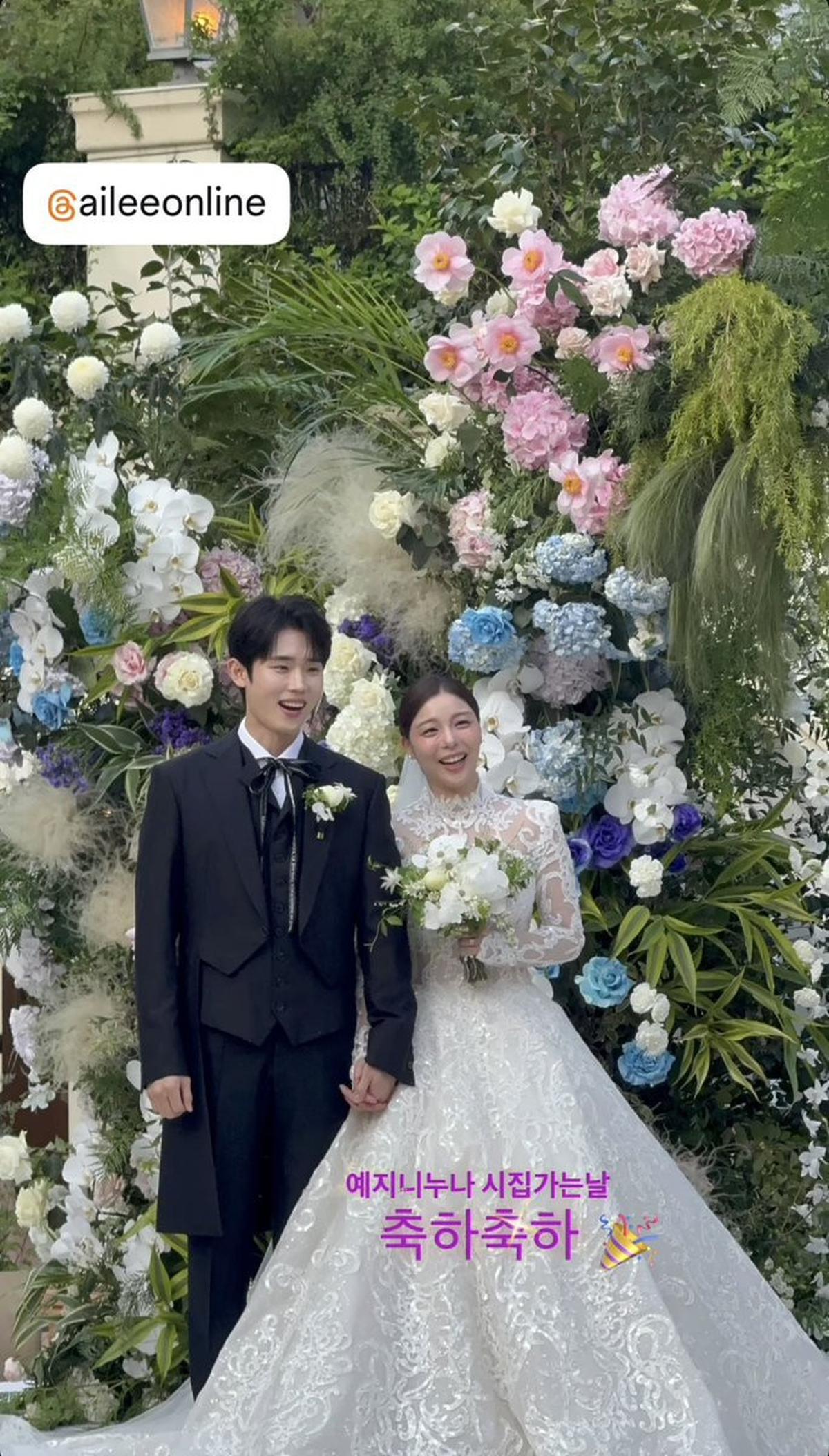 7 Potret Pernikahan Ailee dan Choi Si Hun yang Mengharukan dan Mewah