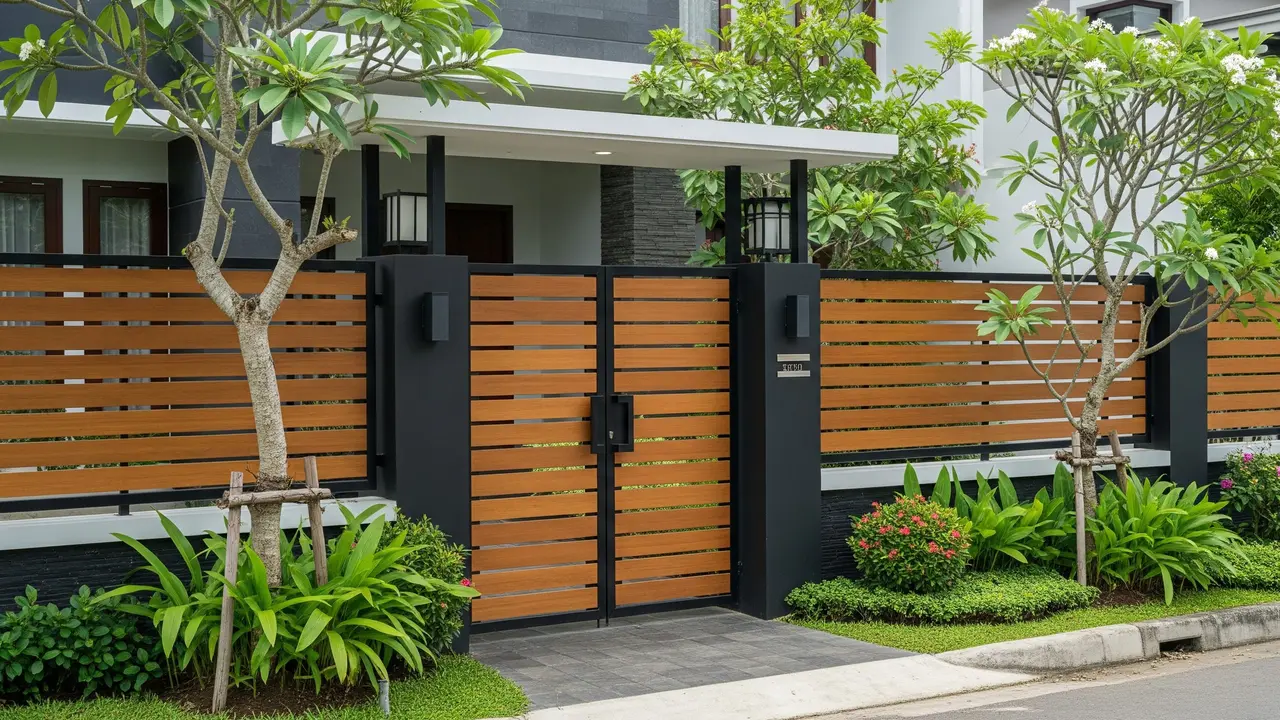 Model Pagar Rumah Rendah dengan Efek Visual Tinggi