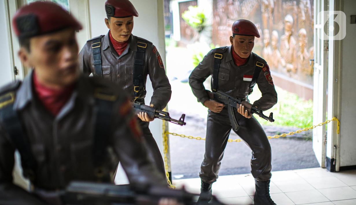 Diorama terlihat di Museum Jenderal Besar DR AH Nasution, Jakarta, Rabu (28/9/2022). Tanggal 1 Oktober diperingati sebagai Hari Kesaktian Pancasila untuk mengenang korban dari peristiwa G30S/PKI yang juga merenggut nyawa putri Jenderal Besar Nasution, Ade Irma Suryani Nasution. (Liputan6.com/Faizal Fanani)