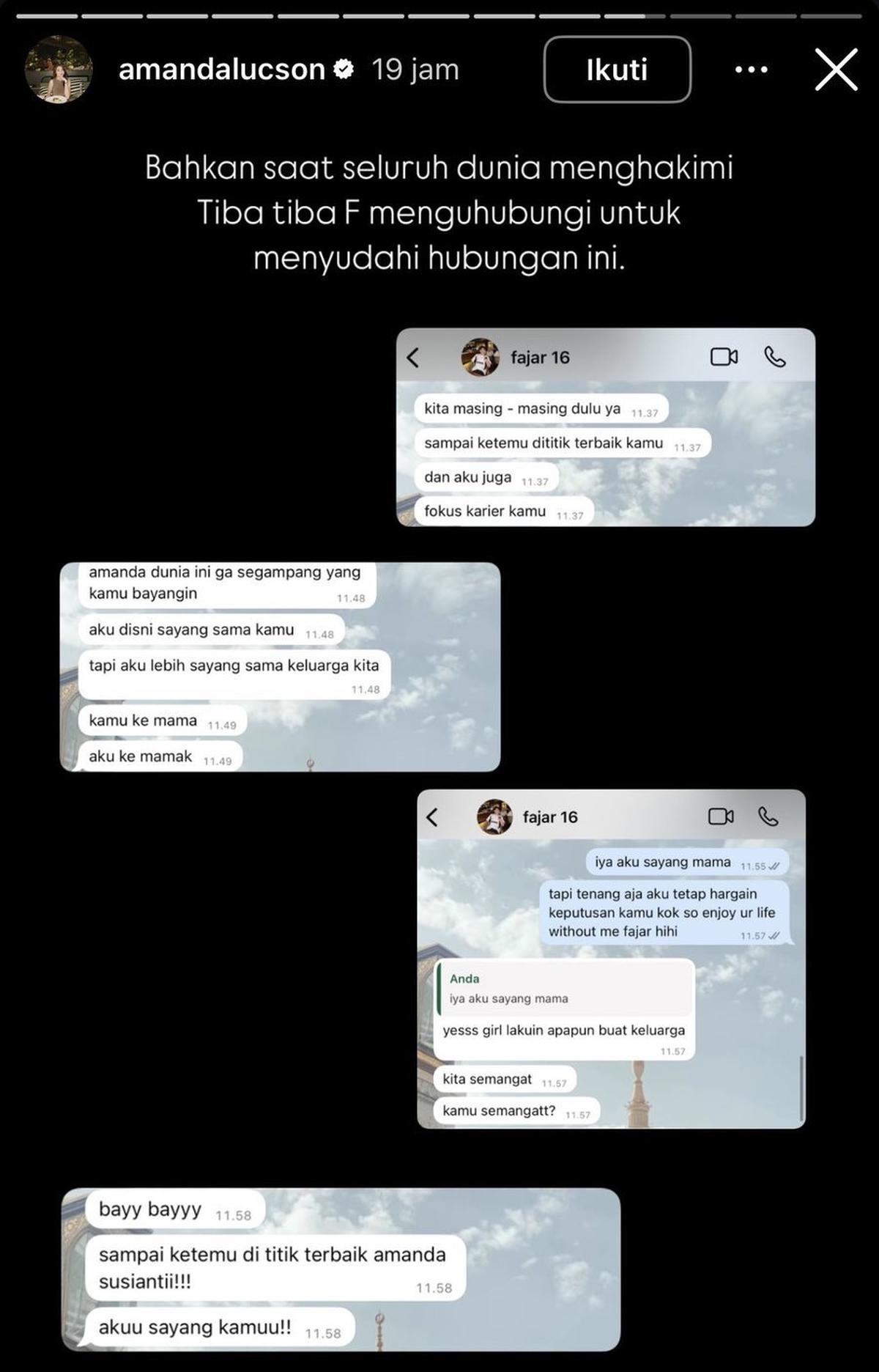 Kronologi Fajar Noor Diduga Selingkuh dengan Amanda Lucson, Shabrina Eleanor Sindir di TikTok?