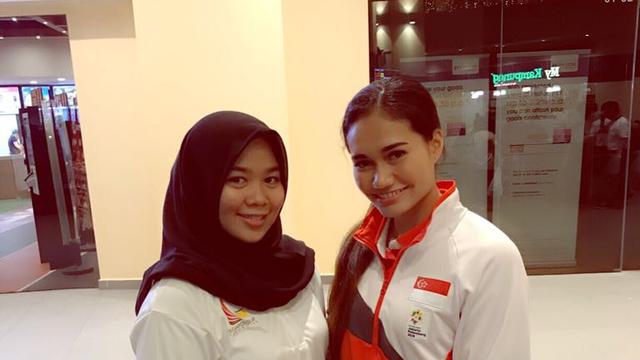 Henny Listiani jadi sport trainer Tim Pencak Silat Singapura di Asian Games 2018.